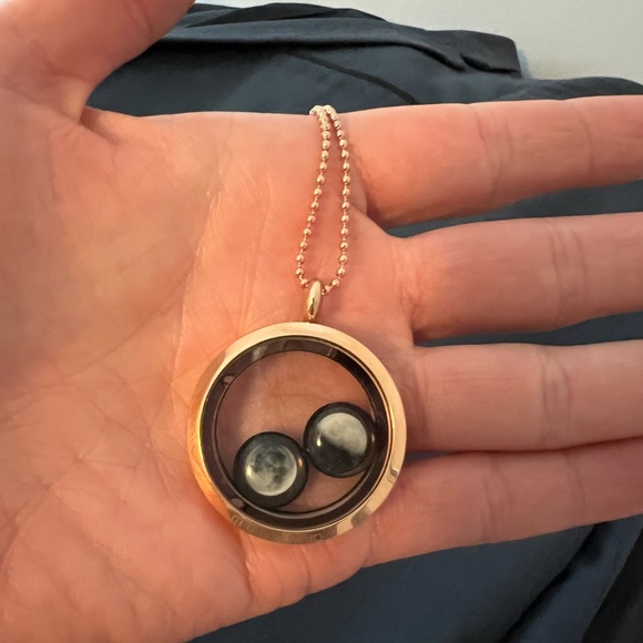 Moon Glow Family Locket in Rose Gold - Picture 6 of 8